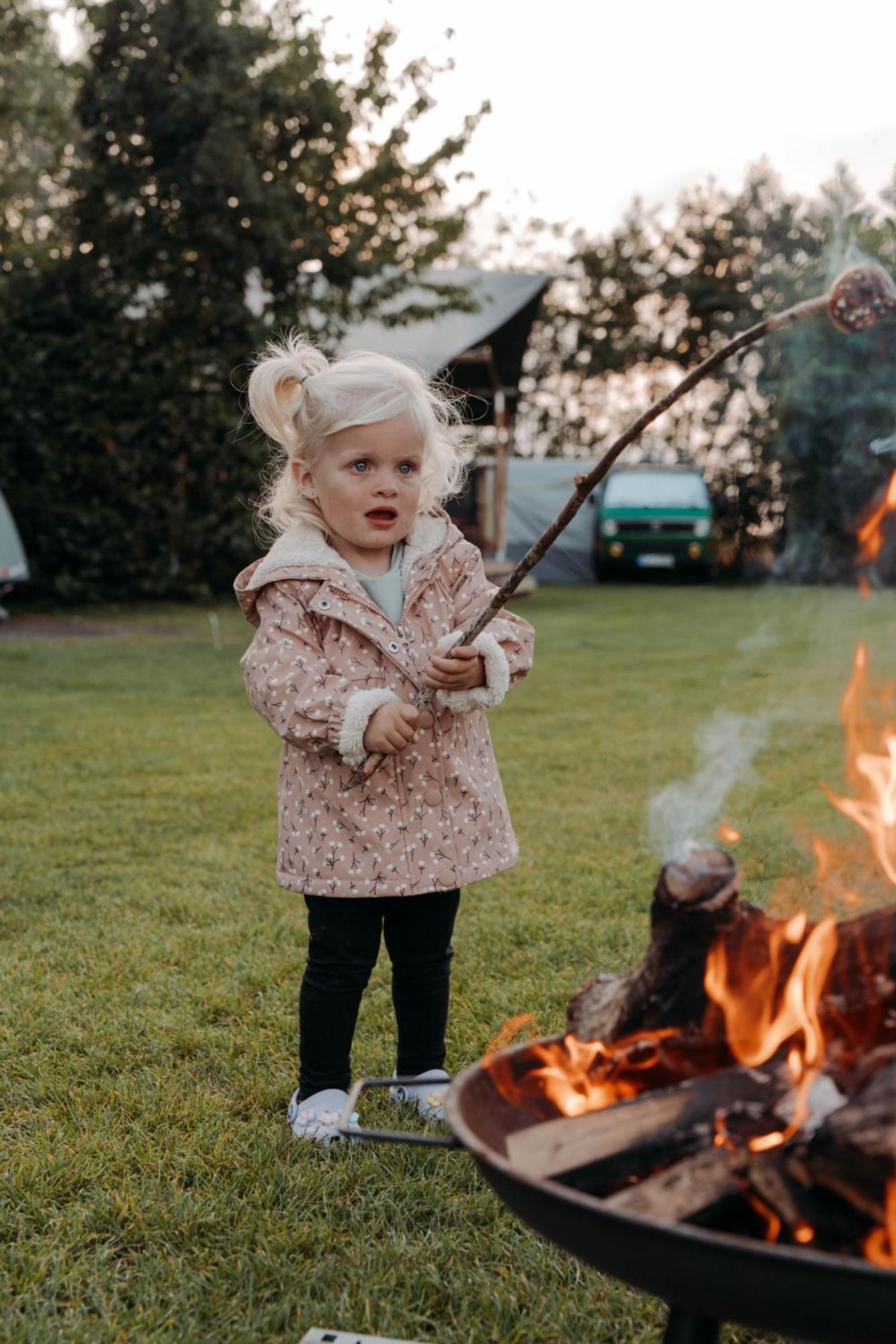 Camping De Tulpenweide Lege Kampeerplaats, Lege Plaats Op Het Gras Zonder Bed Breezand Eksteriør bilde